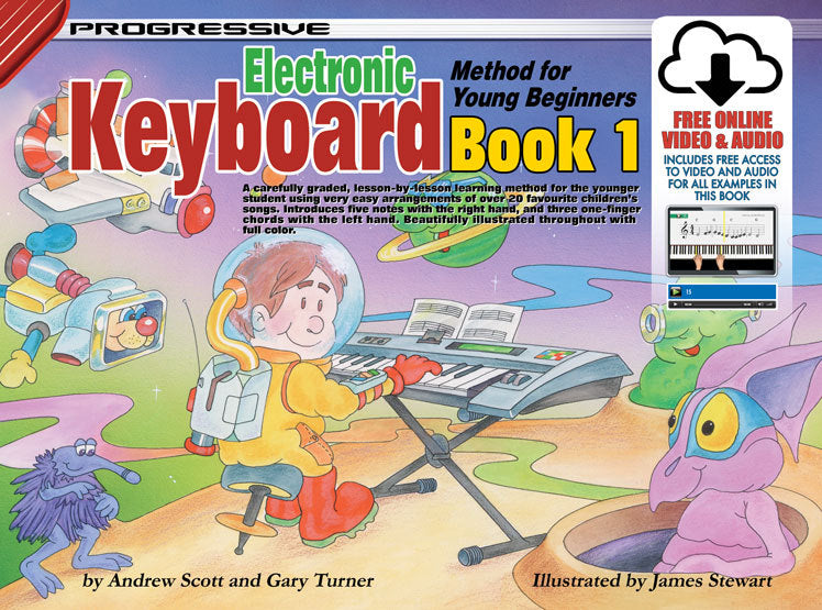 Progressive Keyboard Book 1 for Young Beginners Book/Online Video & Audio Learn It, Live It, Love It