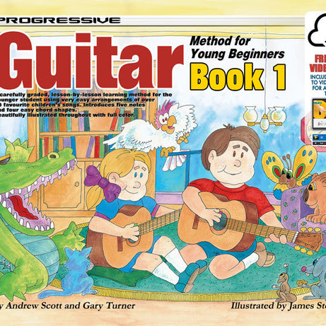 Progressive Guitar Method 1 for Young Beginners Book/Online Video & Audio Learn It, Live It, Love It