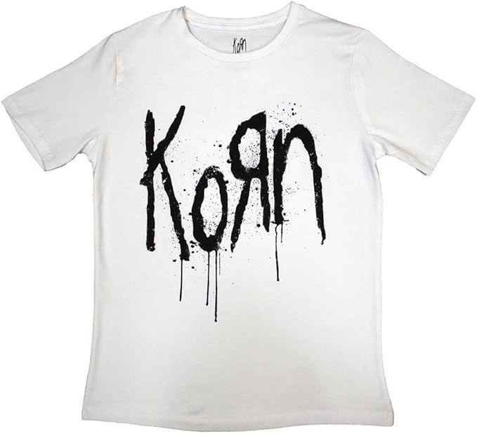 New Korn White T-Shirt - Medium