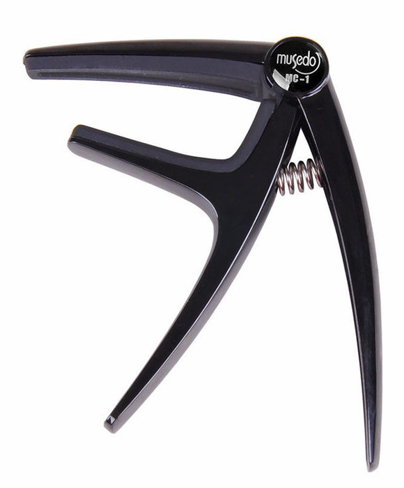 Musedo MC-1 Acoustic or Electric Guitar Capo in Black Finish Fast and easy to operate