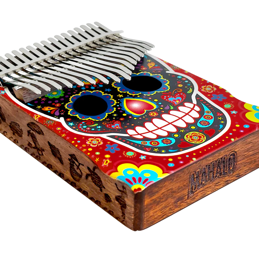 Mahalo Trembesi Wood 17-Key Kalimba - Skull