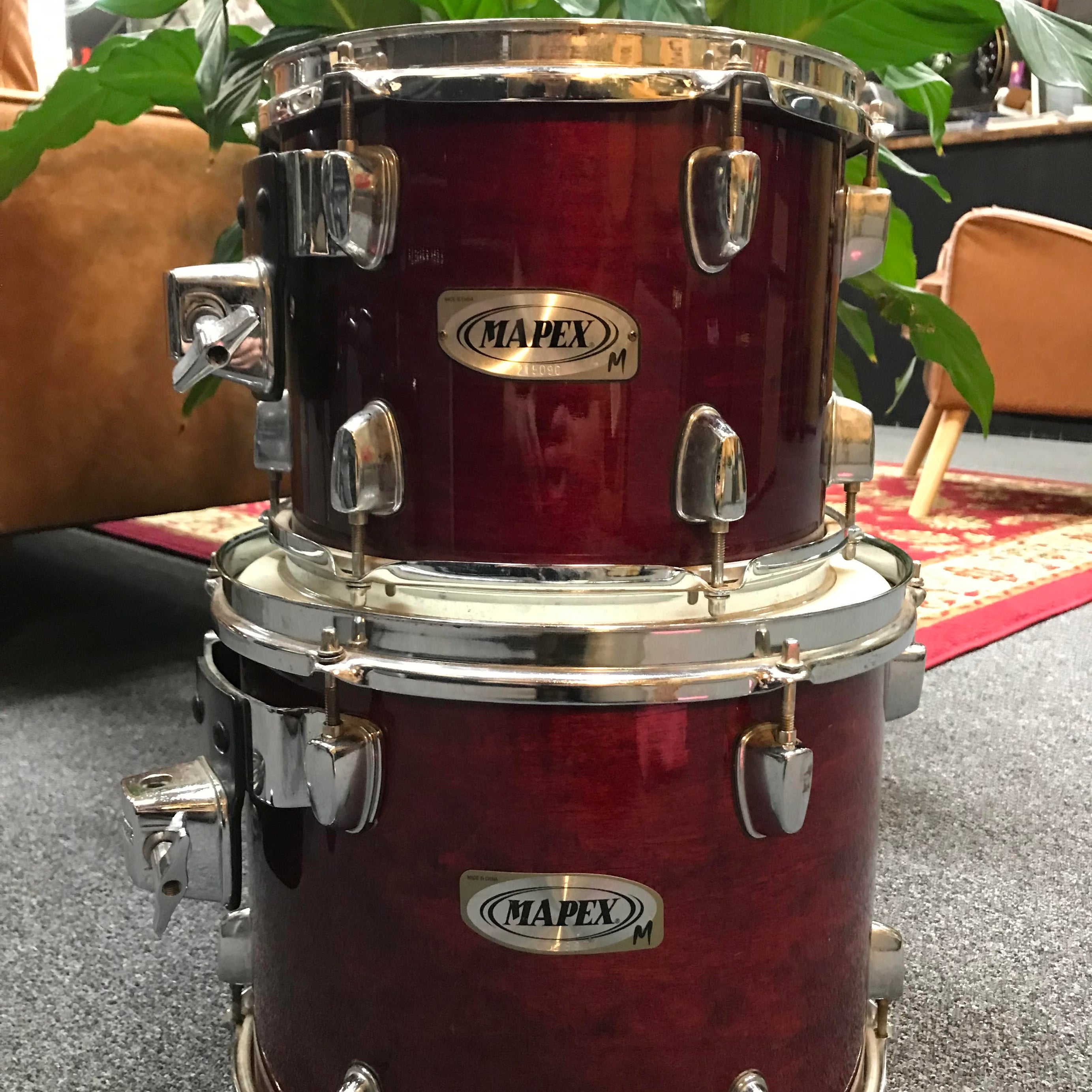 Mapex M Series Birch Toms Pair 13" and 12" No Bracket  (Pre-owned)