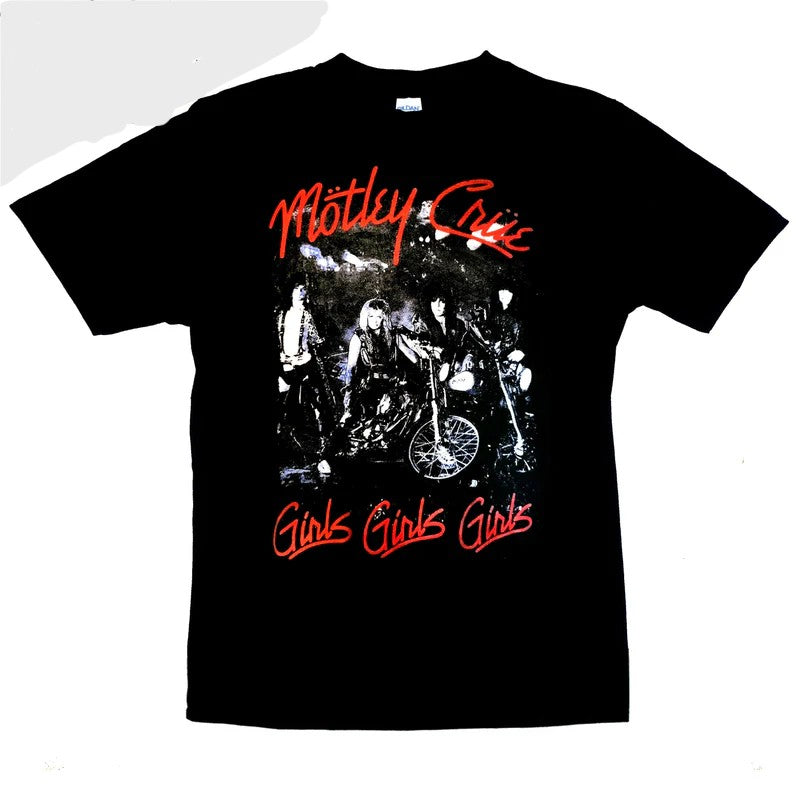 New Motley Crue Girls Girls Girls T-Shirt - Large