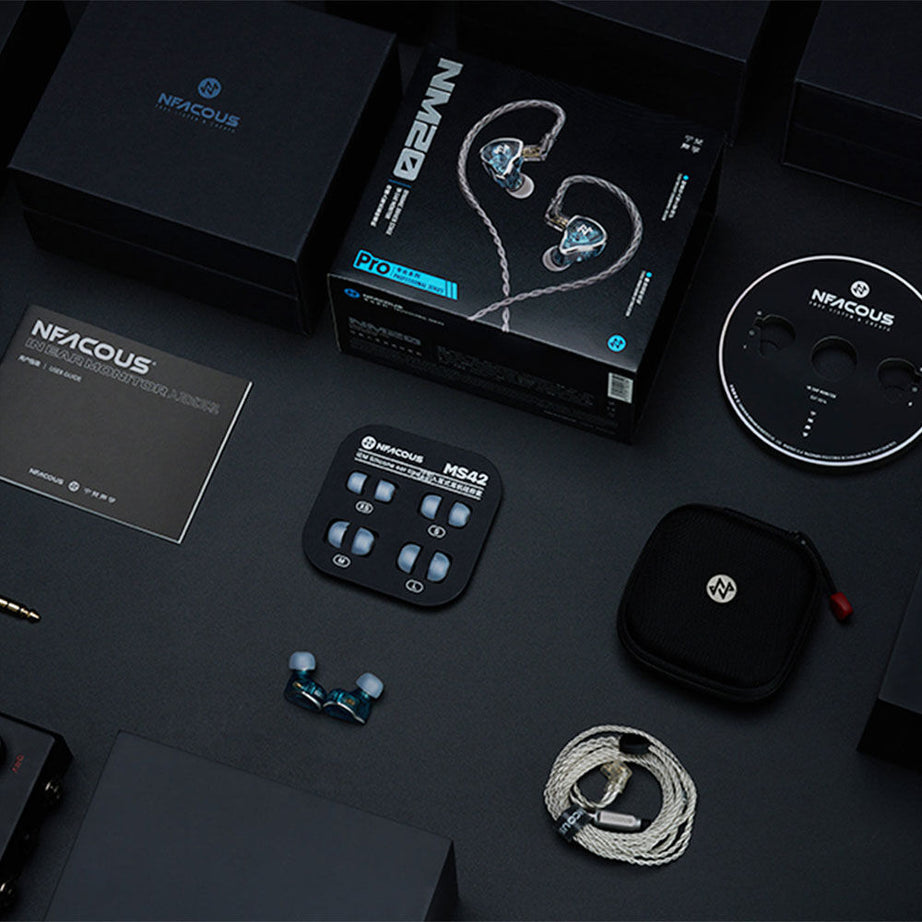 NF ACOUS NM20 Professional Series Gen 2 In-Ear Monitor Earphones in Blue Replaceable Cable Design