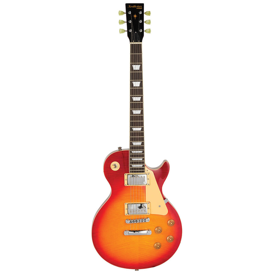 Northstar Pro LP-Style Electric Guitar Thru Cherry Sunburst Gloss [NSP3-HCB]
