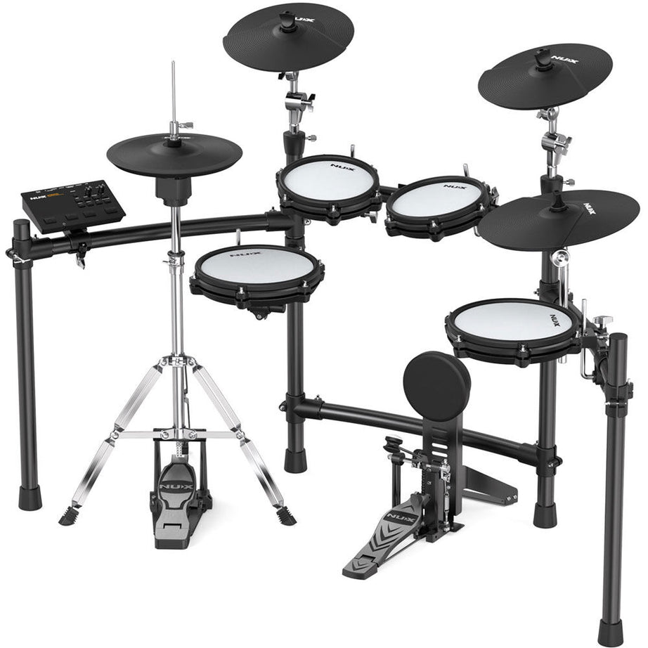 NU-X DM310H Portable 9-Piece Electronic Drum Kit with All Mesh Heads with Independent Hi-Hat Stand