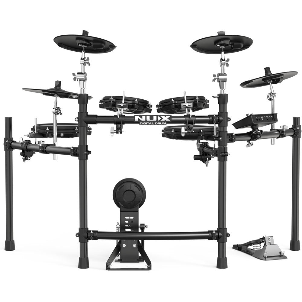 NUX DM310 Portable 9-Piece Electronic Drum Kit with All Mesh Heads Perfect Drumming Experience!