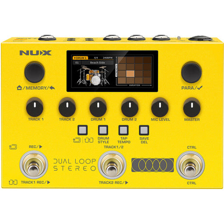 NU-X Monarch Series Dual Loop Stereo Pedal Dual Loop & Dual Rhythm