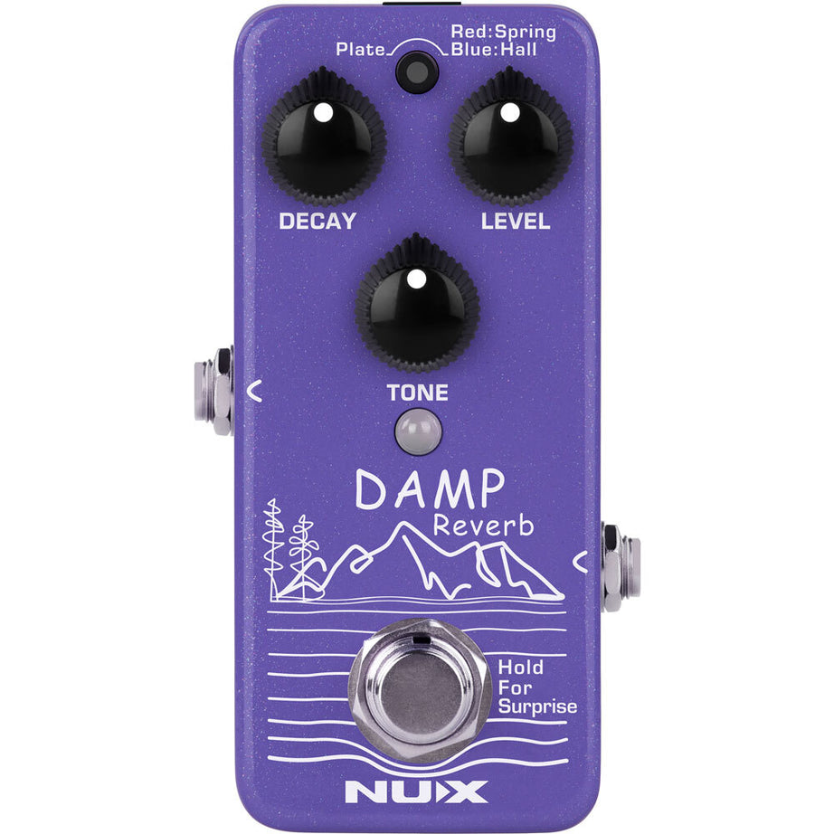 NU-X Mini Core Series "Damp" 3-Mode Reverb Effects Pedal Three Reverb in a Mini Pedal