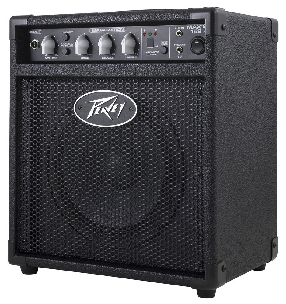 Peavey MAX Series "MAX158" Bass Amp Combo 20-Watt, 1 x 8" MAX Portability. MAX Flexibility. MAX Sound.