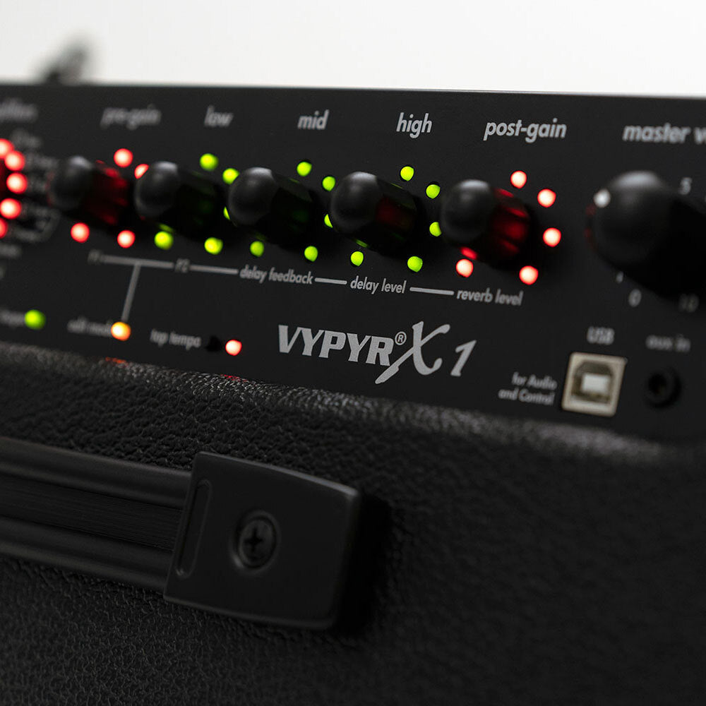 Peavey Vypyr X-Series "X1" Modeling Guitar Amp Combo 30-Watt 1x8" One Amp For Electric, Acoustic and Bass Guitar!