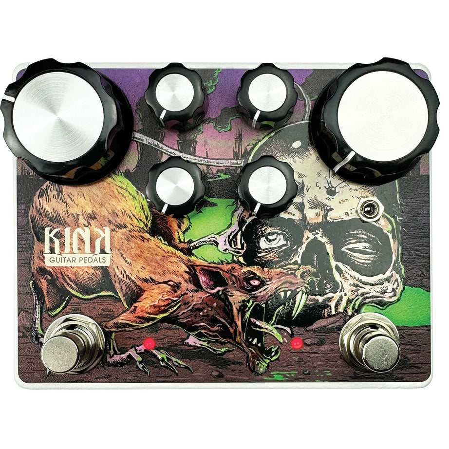 Kink Russian Plague Fuzz Distortion pedal Dual circuit  Doom style fuzz Rat and Muff
