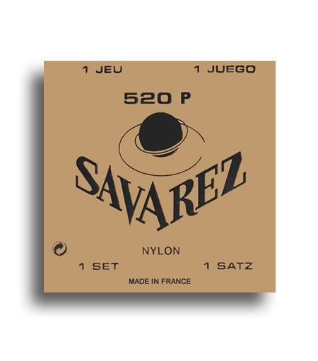 Savarez 520P Traditional High Tension with Wound B & G Classical Guitar String Set