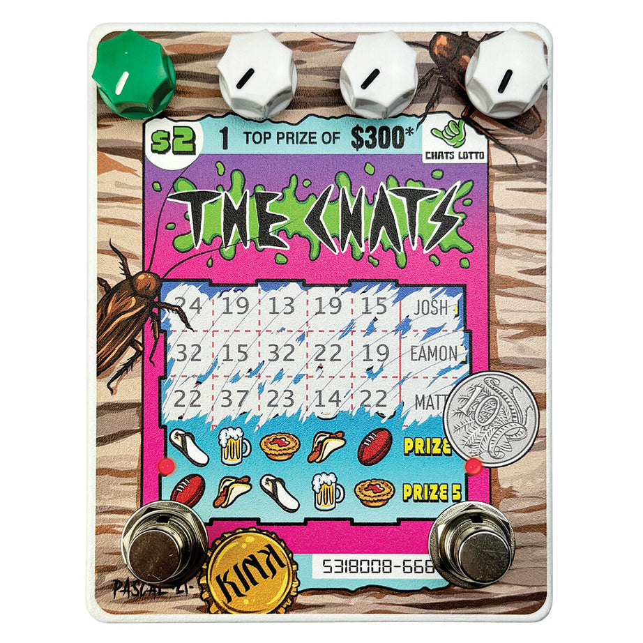Kink Scratchie Fuzz Boost Fx pedal collaboration with The Chats