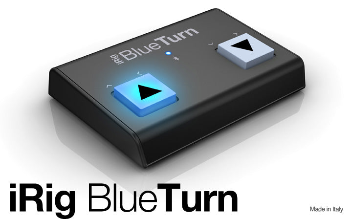 iRig BlueTurn - Backlit Compact Bluetooth Page Turner – Music at Noosa