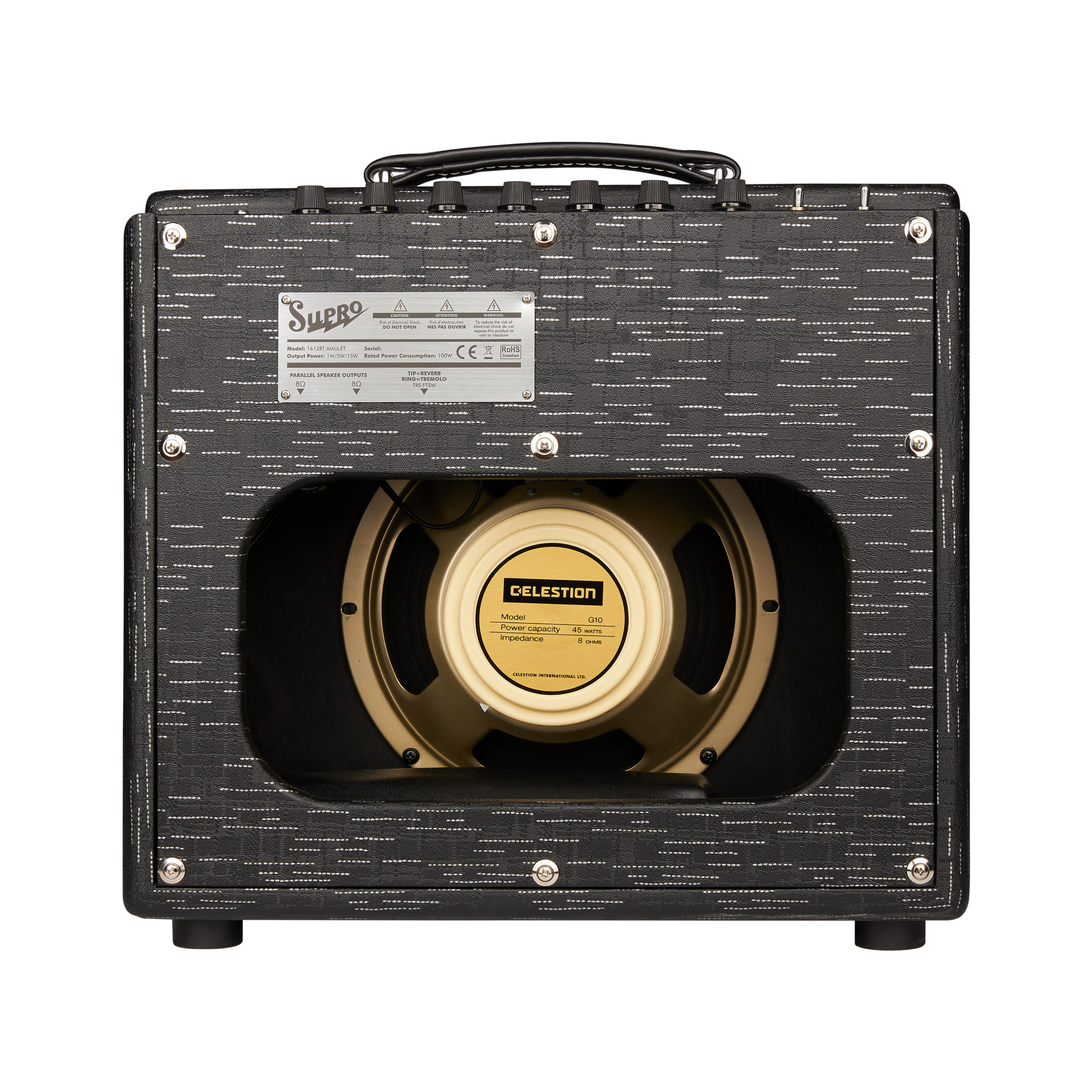 Supro Amulet 10 Combo in Black Scandia