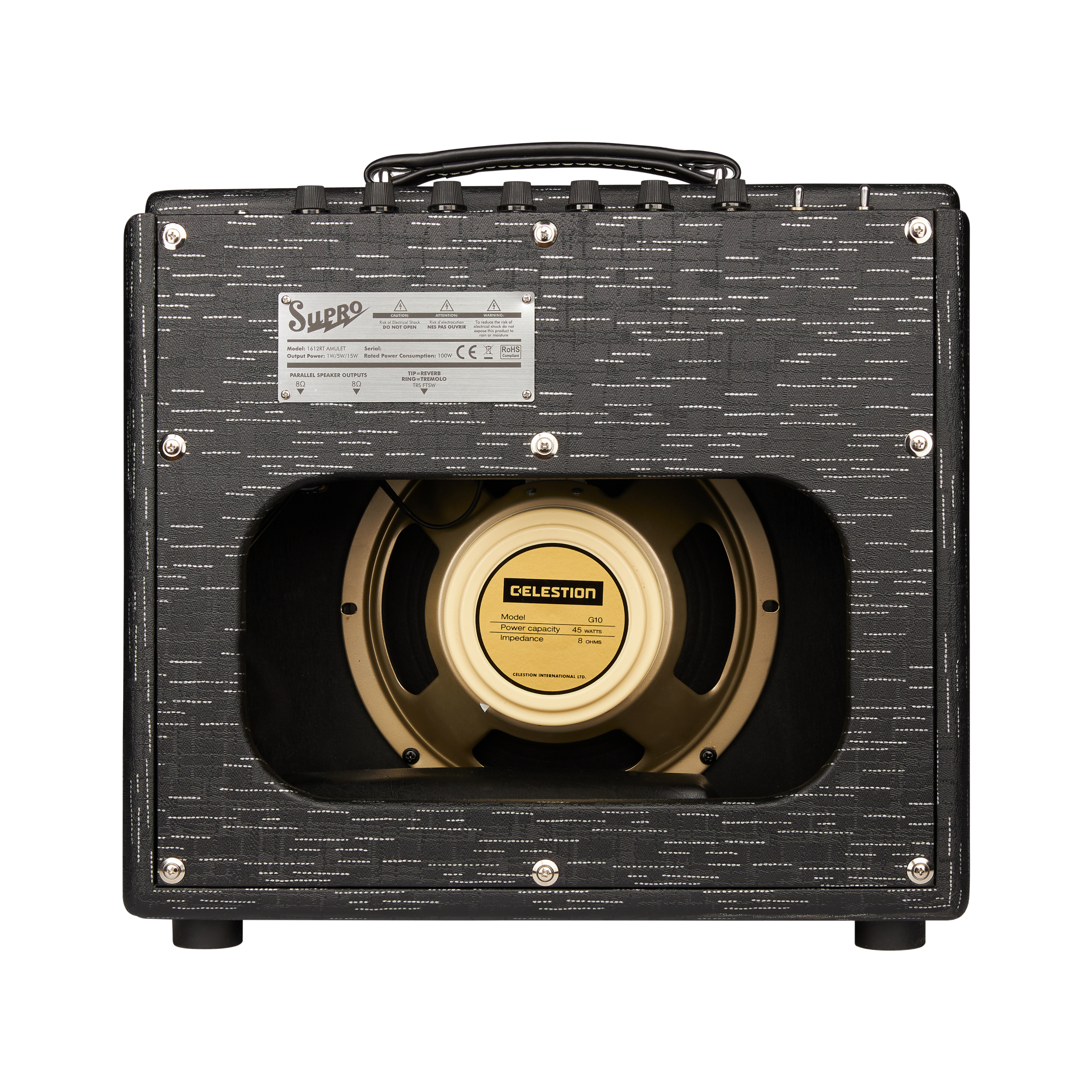 Supro Amulet 10 Combo in Black Scandia