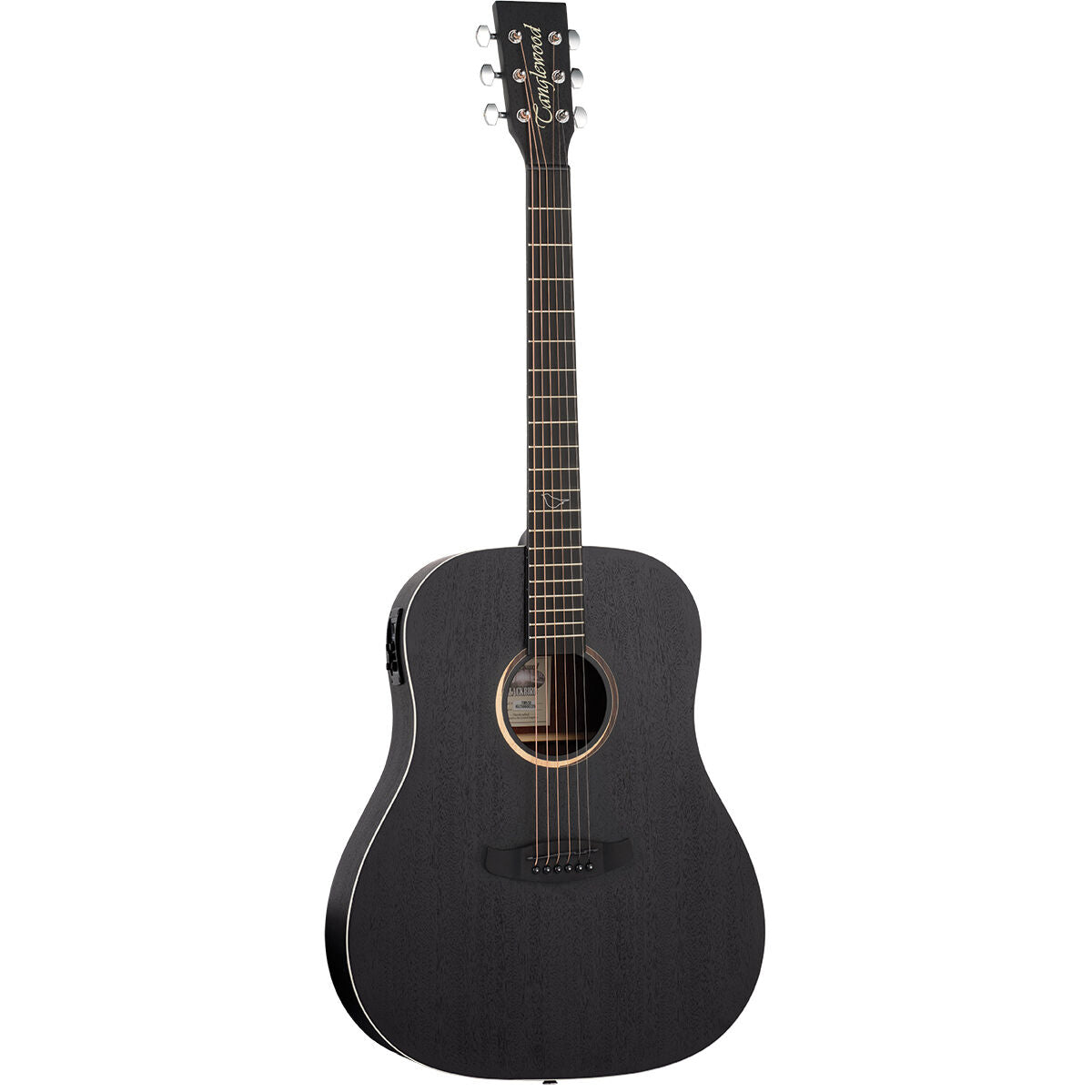 Tanglewood Blackbird Sloped Shoulder Dreadnought Acoustic/Electric Smokestack Satin