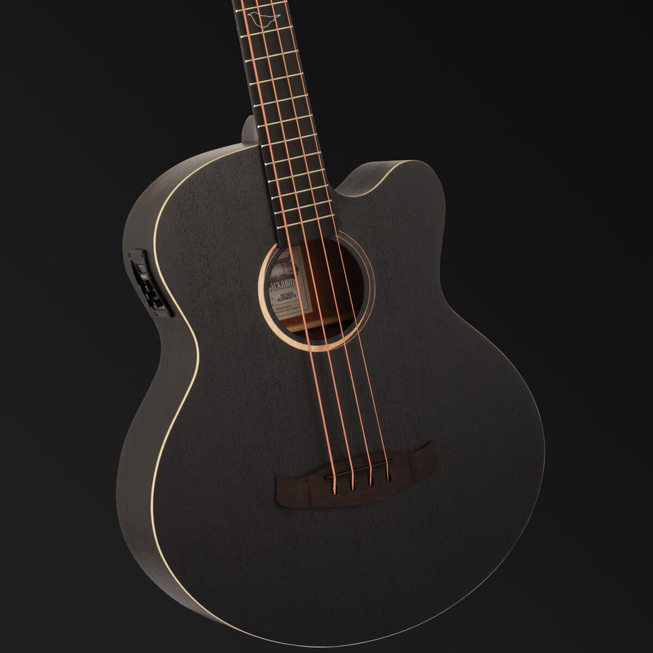 Tanglewood Blackbird Acoustic Bass Cutaway / Electric Smokestack Satin [TB7AB-CE]