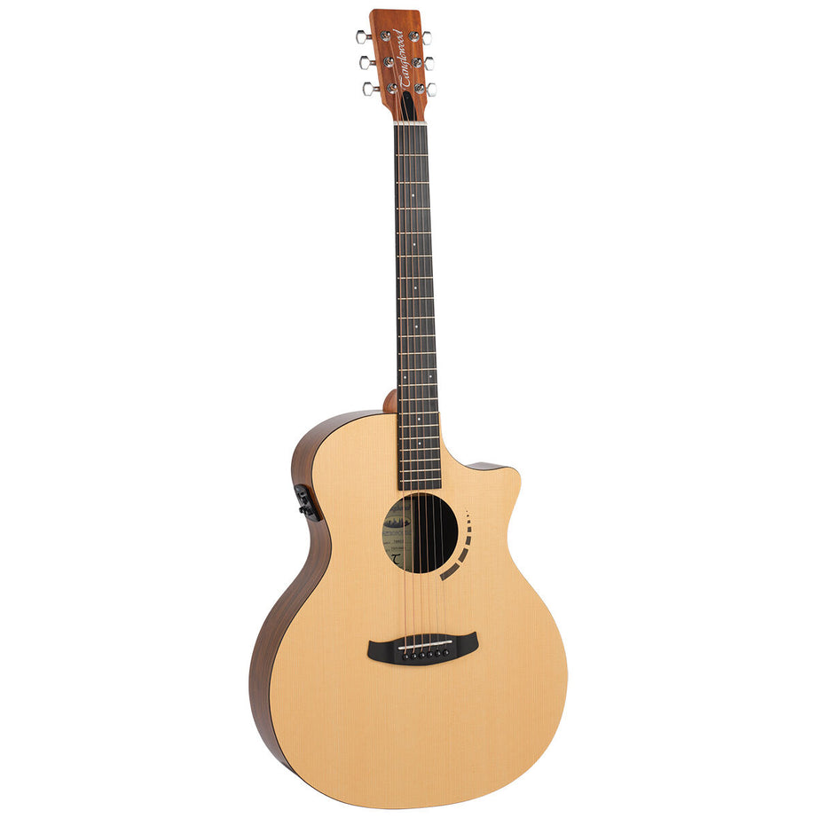 Tanglewood Metropolitan Auditorium Venetian Cutaway/Electric Spruce/Koa Guitar