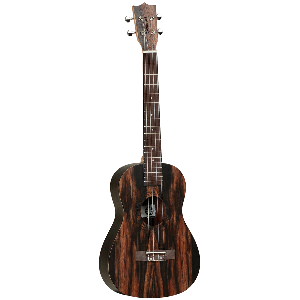 Tanglewood TWT20 Tiare Baritone Ukulele All Figured Ebony with Bag