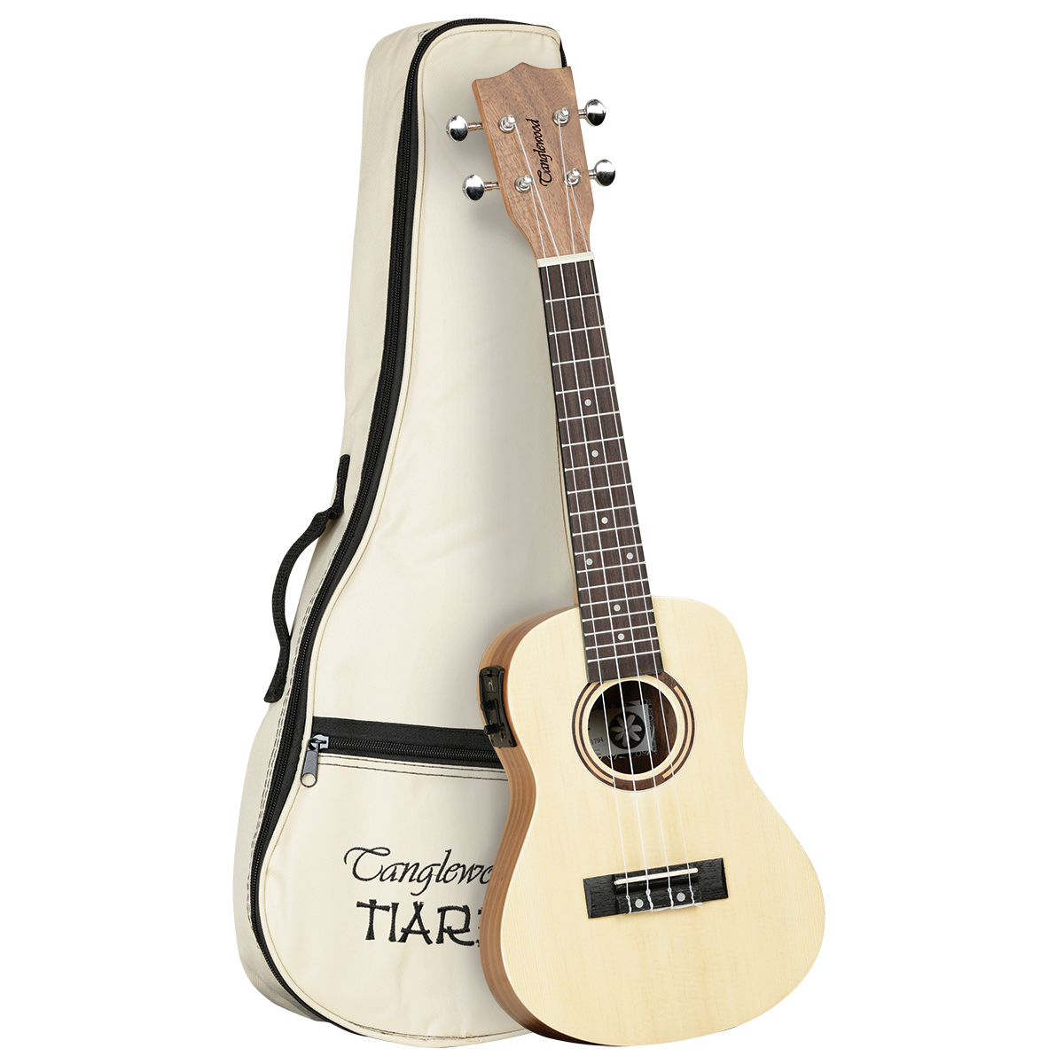 Tanglewood TWT9EB Tiare Concert Ukulele w/ Pickup Spruce/Koa with Gig Bag