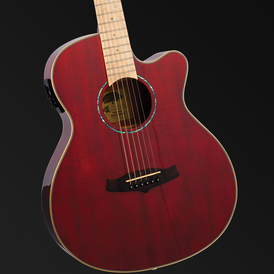 Tanglewood Winterleaf Pro Blonde Superfolk Acoustic/Elec Guitar Barossa Red Gloss