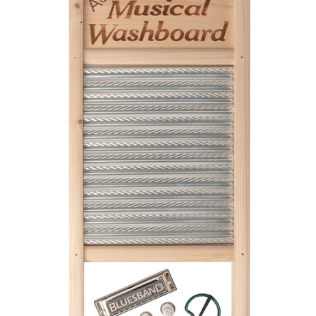 Trophy UE643 Jamboree Kit w/ Washboard, Thimbles, Jaw Harp & Harmonica