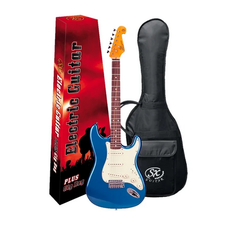SX Vintage Style Electric Guitar - Lake Placid Blue