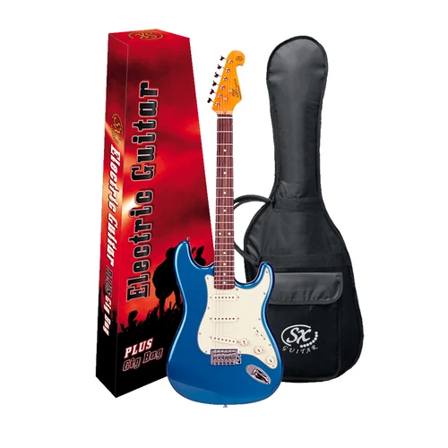 SX Vintage Style Electric Guitar - Lake Placid Blue