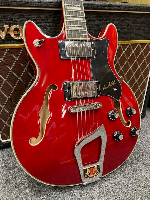 Hagstrom Alvar Semi-Hollow Guitar in Wild Cherry Transparent Gloss The Warrior Elf God!