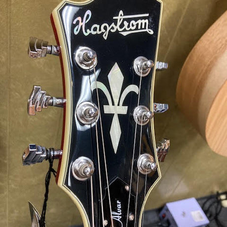 Hagstrom Alvar Semi-Hollow Guitar in Wild Cherry Transparent Gloss The Warrior Elf God!