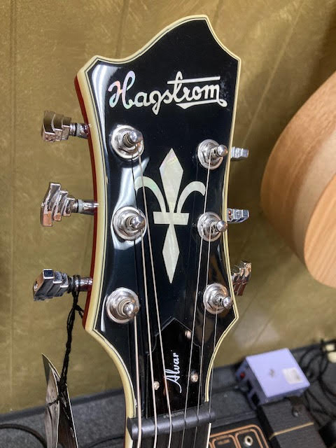 Hagstrom Alvar Semi-Hollow Guitar in Wild Cherry Transparent Gloss The Warrior Elf God!