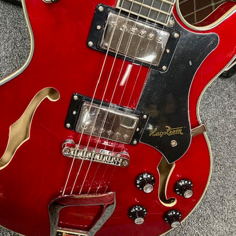 Hagstrom Alvar Semi-Hollow Guitar in Wild Cherry Transparent Gloss The Warrior Elf God!