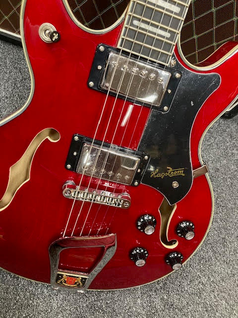 Hagstrom Alvar Semi-Hollow Guitar in Wild Cherry Transparent Gloss The Warrior Elf God!