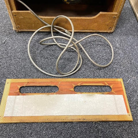 SOLD - 1956 Fender Deluxe 5E3 Tweed Narrow Panel amplifier