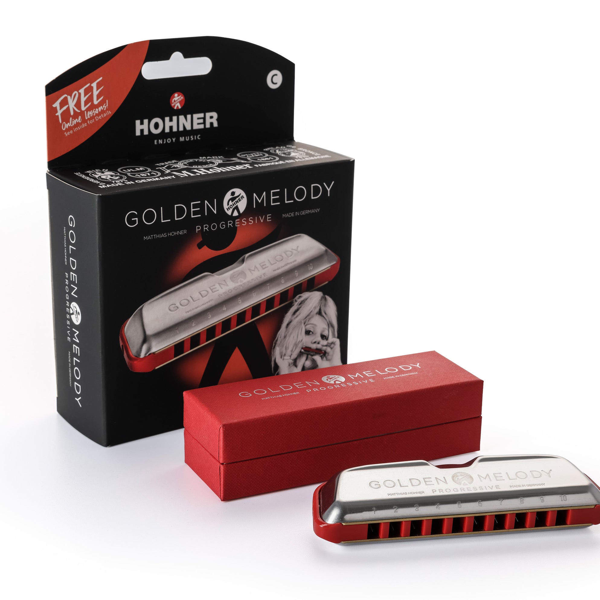 Hohner Golden Melody Progressive Harmonica - C-major