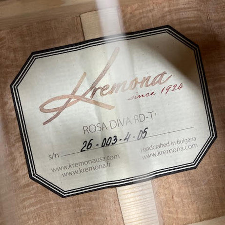 Kremona Rosa Diva All Solid Spruce / Silver Oak Classic Guitar