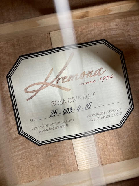 Kremona Rosa Diva All Solid Spruce / Silver Oak Classic Guitar