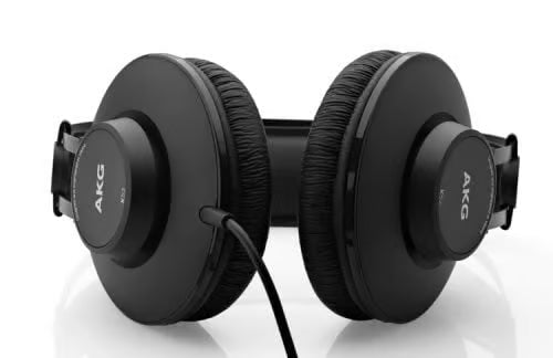 AKG K52 Closed back studio headphones .
