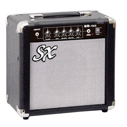 SX ABA1565 15w Bass Practice Amplifier | Black