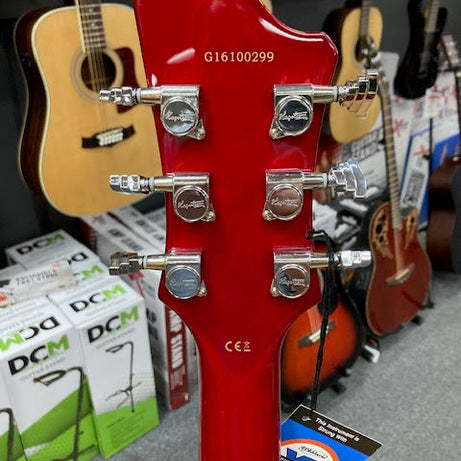 Hagstrom Super Viking Semi-Hollow Guitar in Wild Cherry Transparent Gloss Articulate. Expressive. Aggressive.