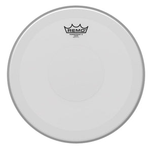 Remo PX-0114-C2 Powerstroke Coated Drumhead - Coated Top Clear Dot, 14"