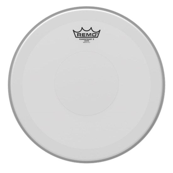 Remo PX-0114-C2 Powerstroke Coated Drumhead - Coated Top Clear Dot, 14