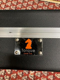 Torque Deluxe ABS Rectangular Electric Guitar Case in Black-X Finish Black 7mm Plush Interior