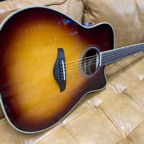 Yamaha FGC TransAcoustic Solid Top Acoustic Electric Brown Sunburst