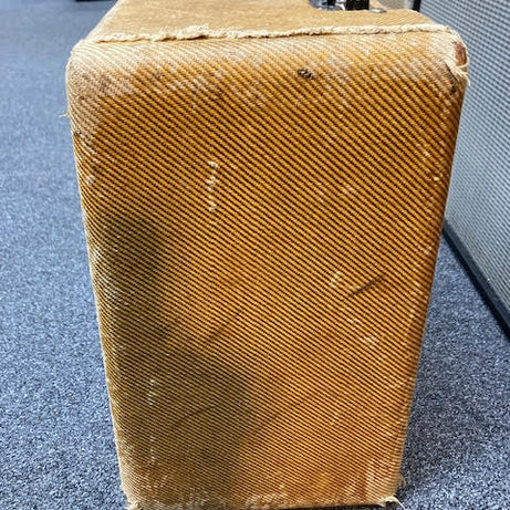 SOLD - 1956 Fender Deluxe 5E3 Tweed Narrow Panel amplifier