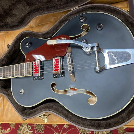 G5410T Gretsch Electromatic “Rat Rod” Hollow Body Single-Cut, Bigsby, Rosewood Fingerboard, Matte Black (preowned) w/ hardcase