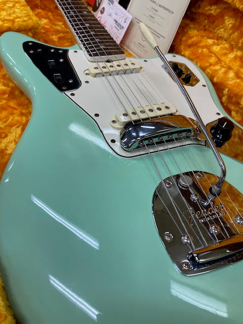 Fender American Original Jaguar 2011 Surf Green w / case and candy