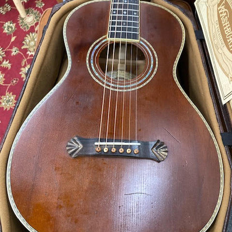 Washburn 125th anniversary limited edition parlour guitar w/ case